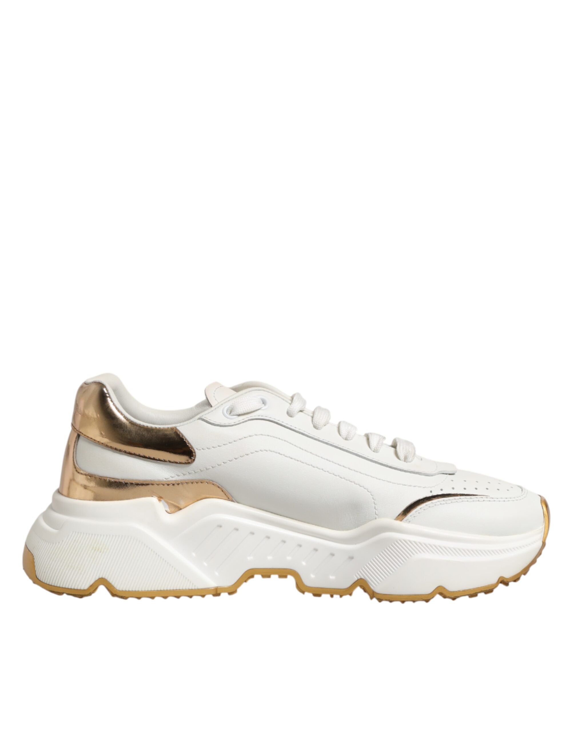 Dolce & Gabbana Weiße Gold Daymaster Sneakers