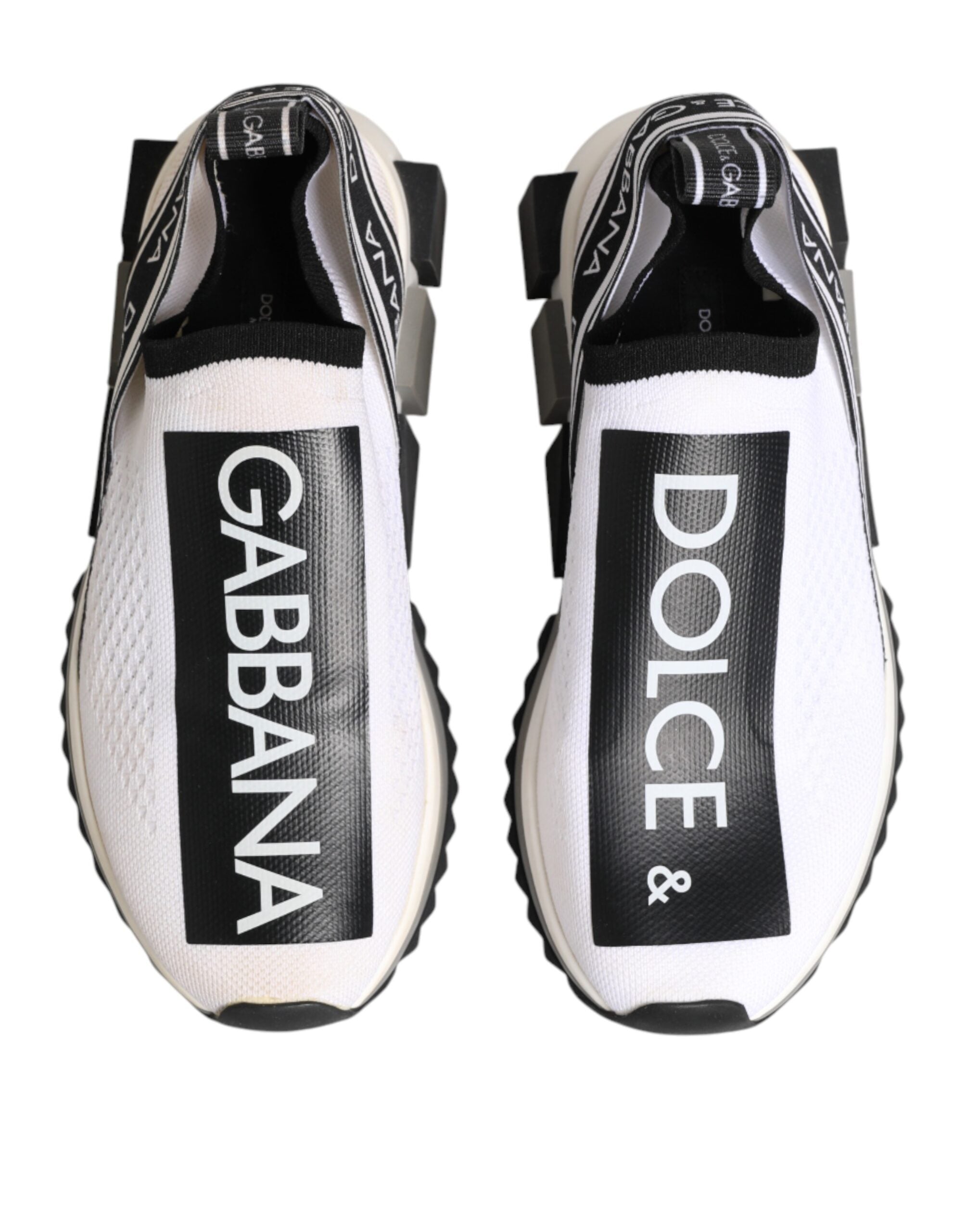 Dolce & Gabbana Weiße Logo Low-Top Sorrento Sneakers