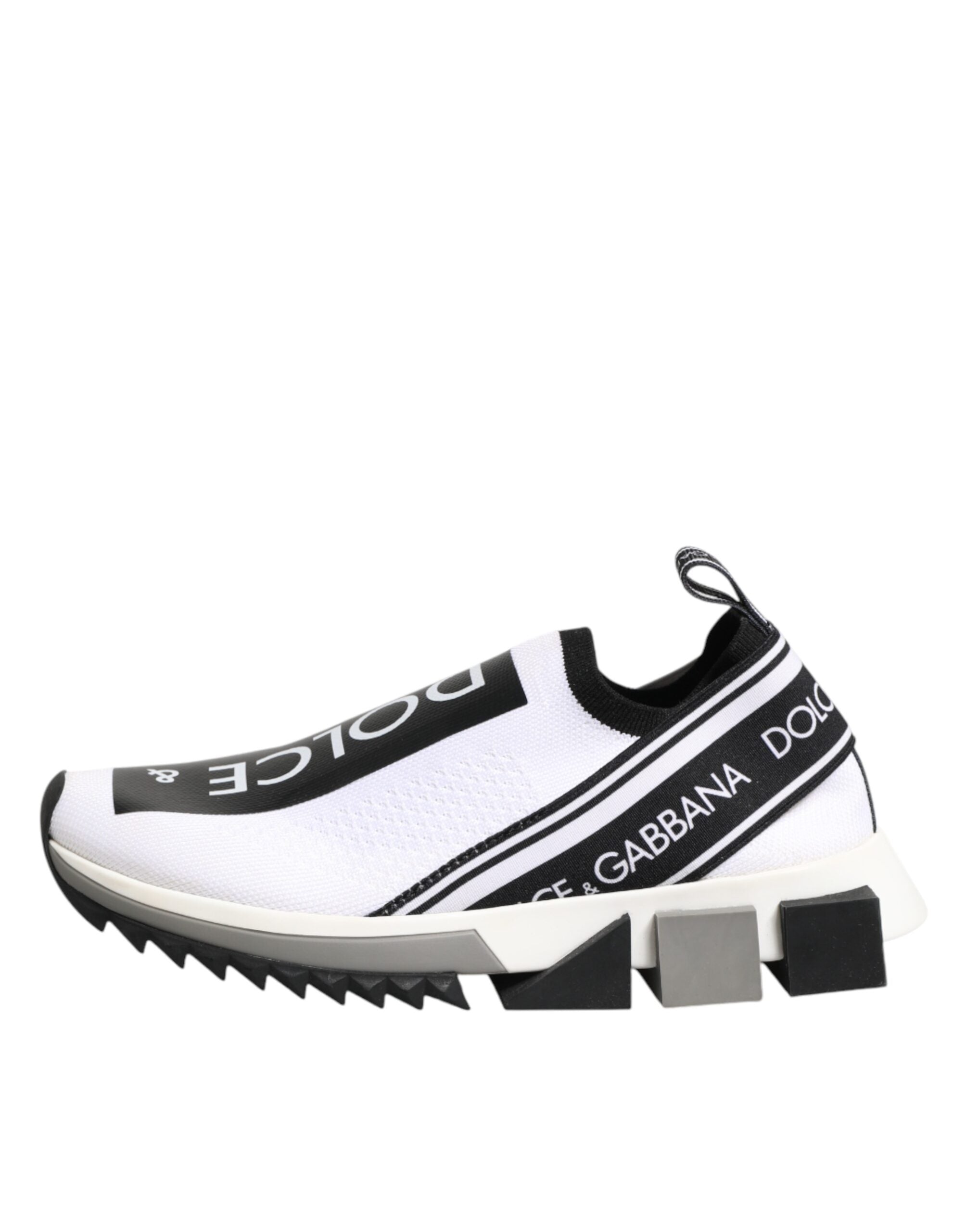 Dolce & Gabbana White Logo Low Top Sorrento Sneakers Shoes