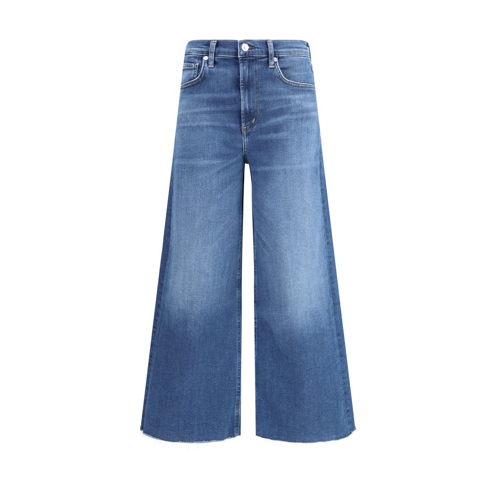 Citizens of Humanity Cropped-Jeans aus Baumwolle in Blau