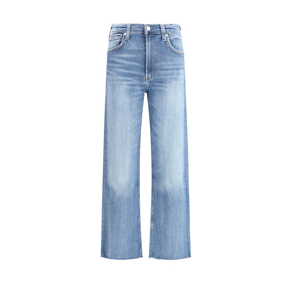 Citizens of Humanity Blaue Baumwoll-Jeans mit geradem Bein