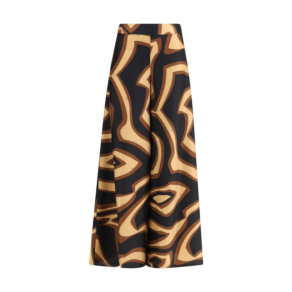 Emilio Pucci Seidenhose mit mehrfarbigem Print