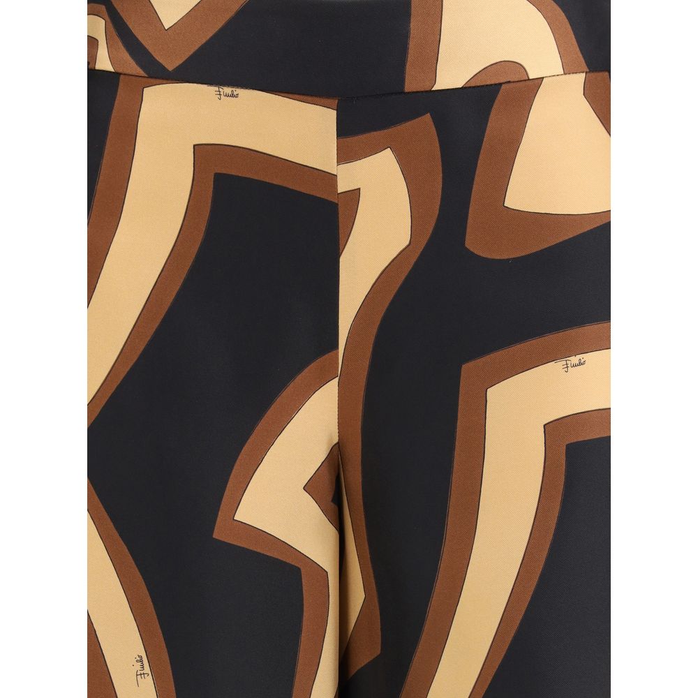 Emilio Pucci Seidenhose mit mehrfarbigem Print