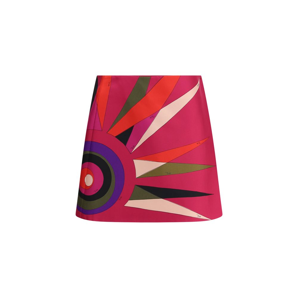 Emilio Pucci Buntes Minirock aus Acetat