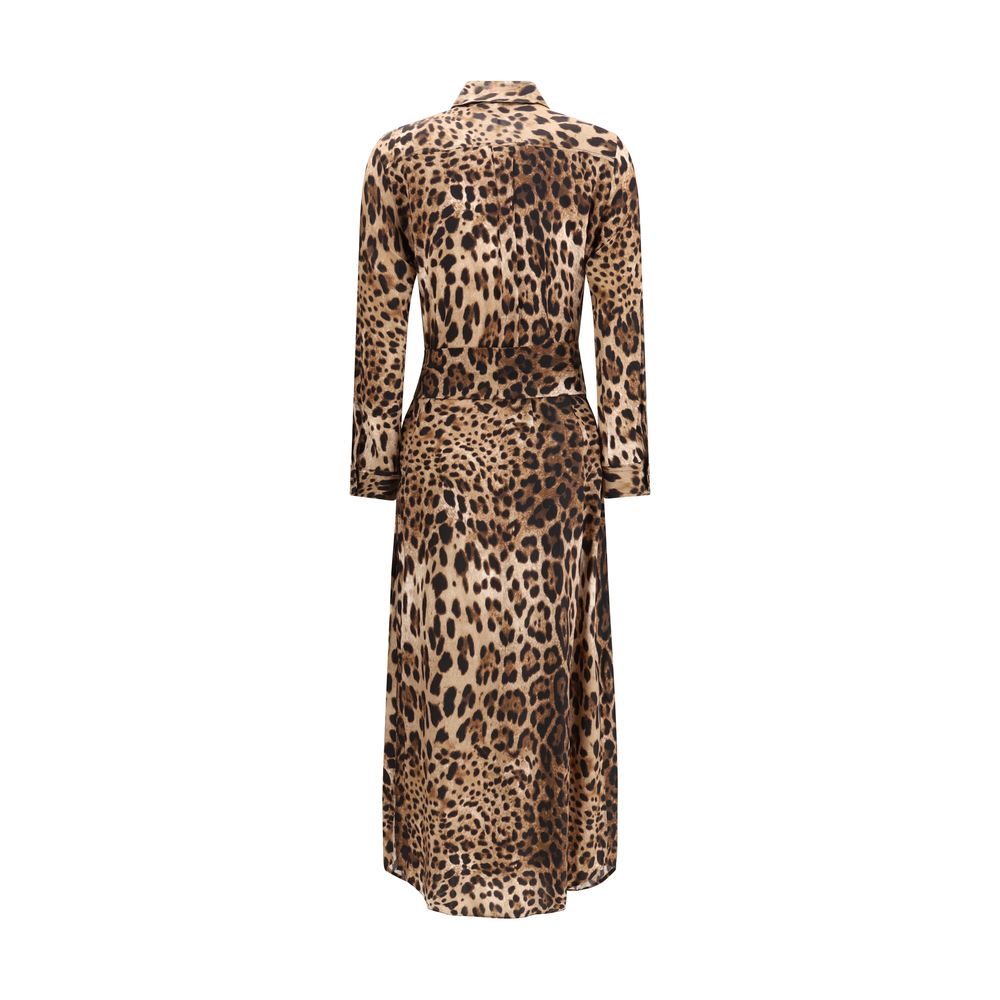 Ella Seidenkleid mit Muster in Multicolor