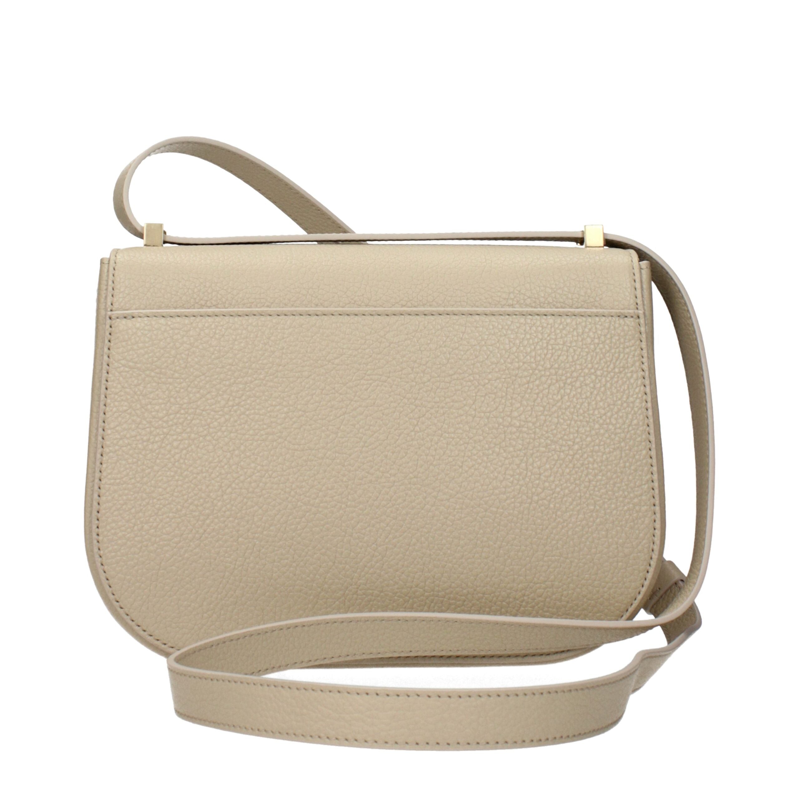 Salvatore Ferragamo Graue Leder-Umhängetasche