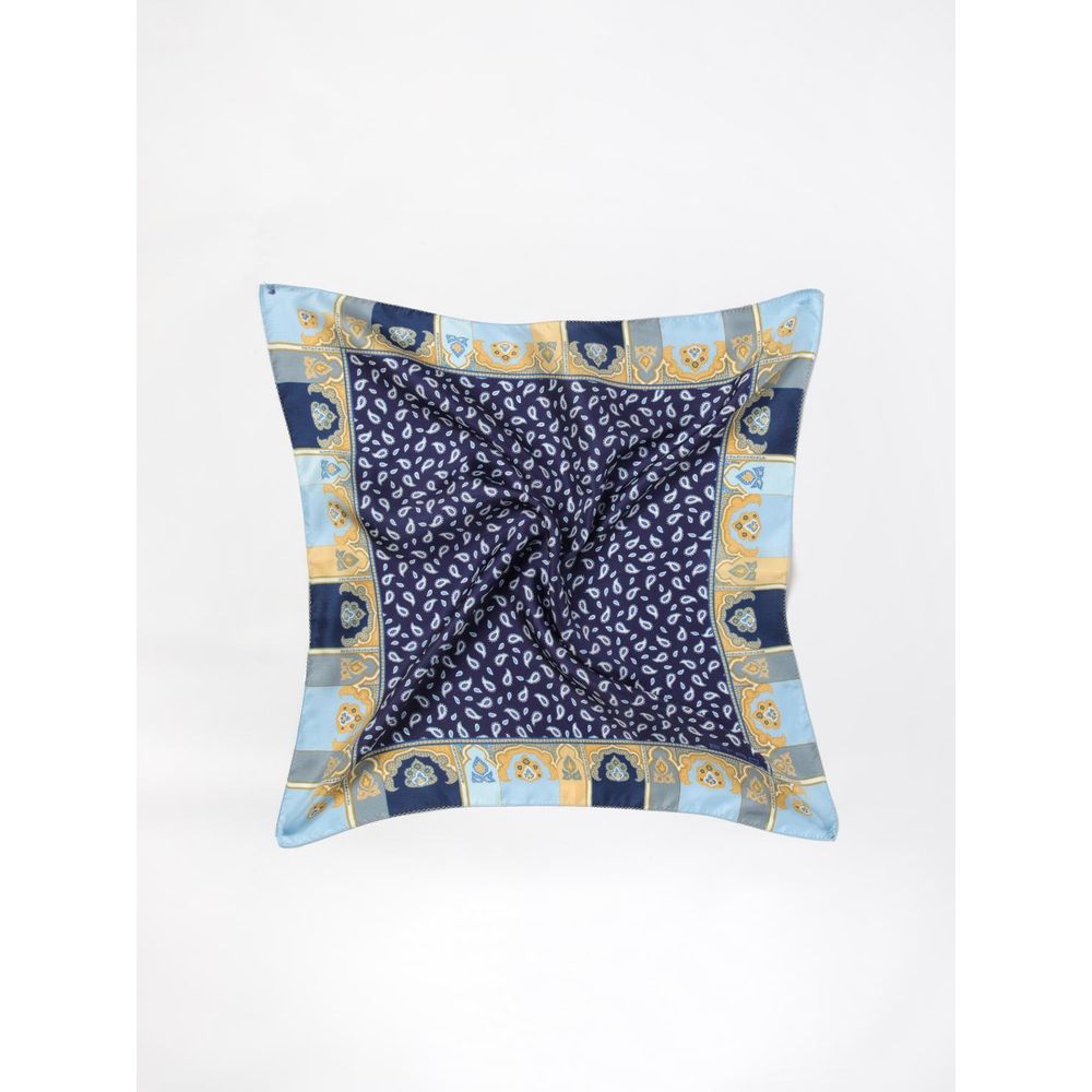 Etro Blaues Seidentuch