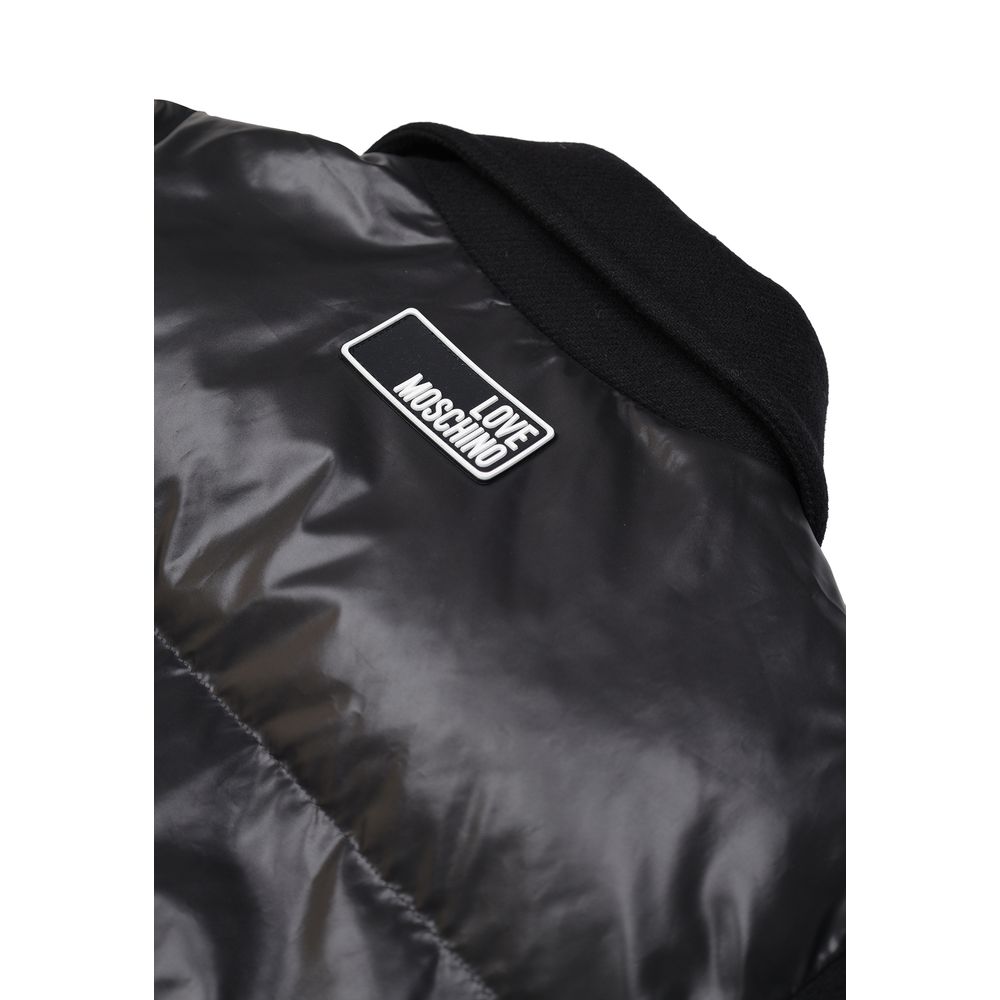 Love Moschino Schwarze Polyester-Jacke
