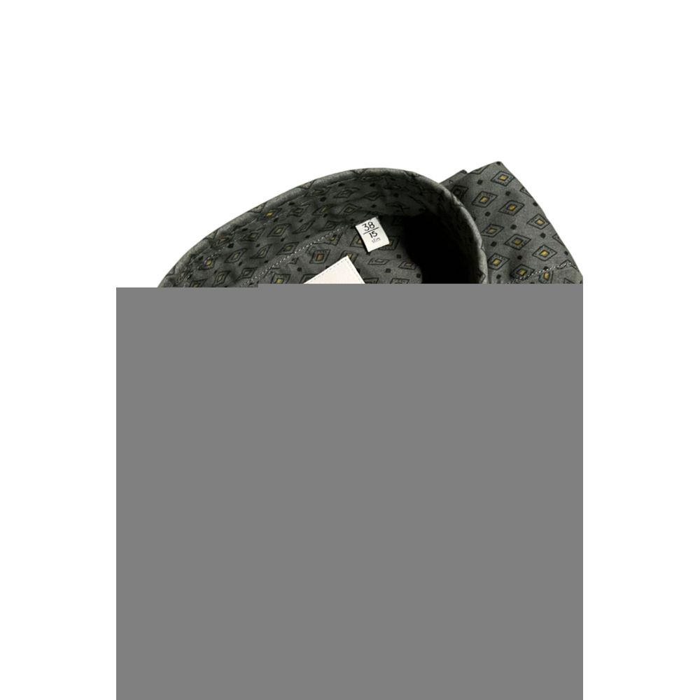 Bagutta Grünes Herrenhemd aus Baumwolle