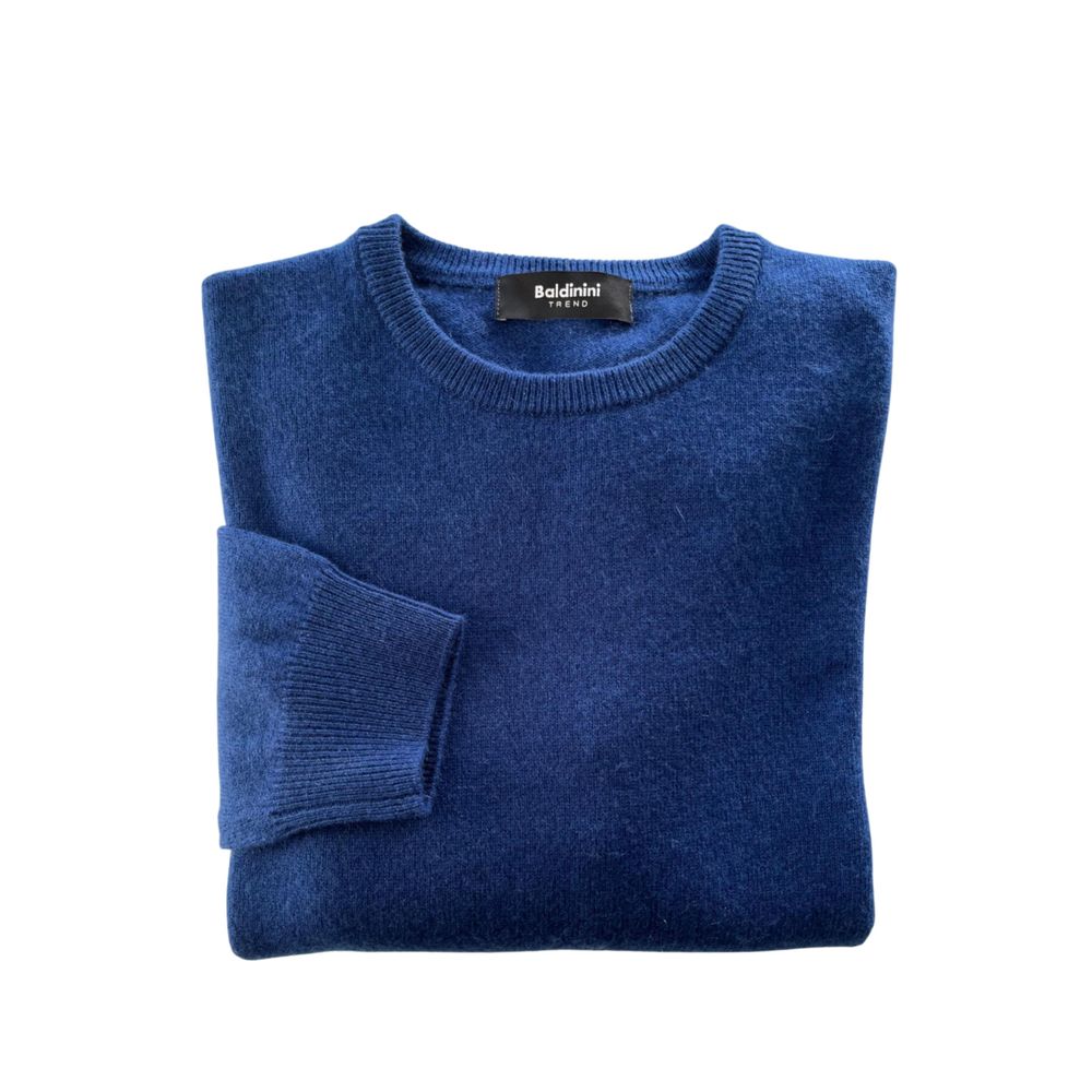 Baldinini Trend Blauer Kaschmir-Pullover