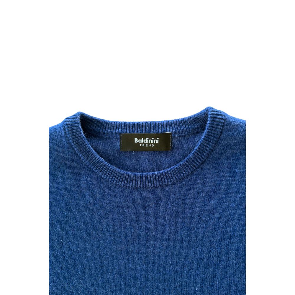 Baldinini Trend Blauer Kaschmir-Pullover