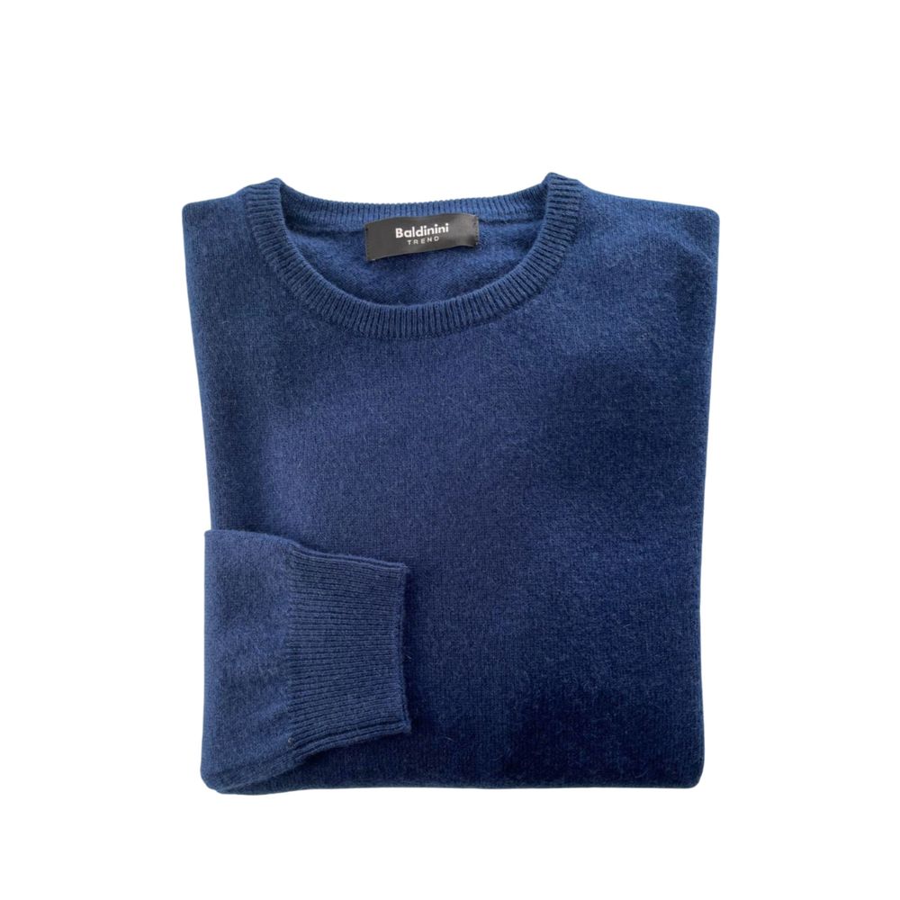 Baldinini Trend Blauer Kaschmir-Pullover