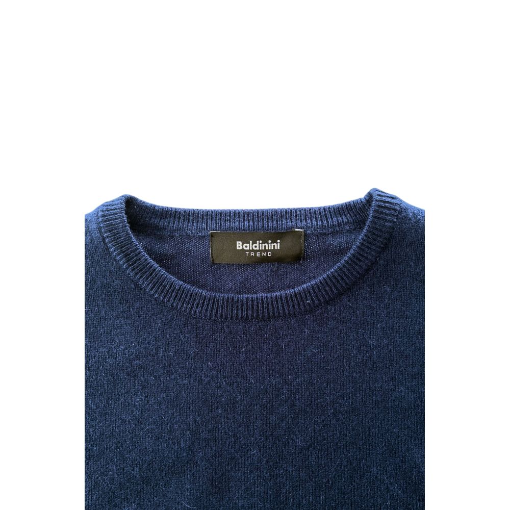 Baldinini Trend Blauer Kaschmir-Pullover