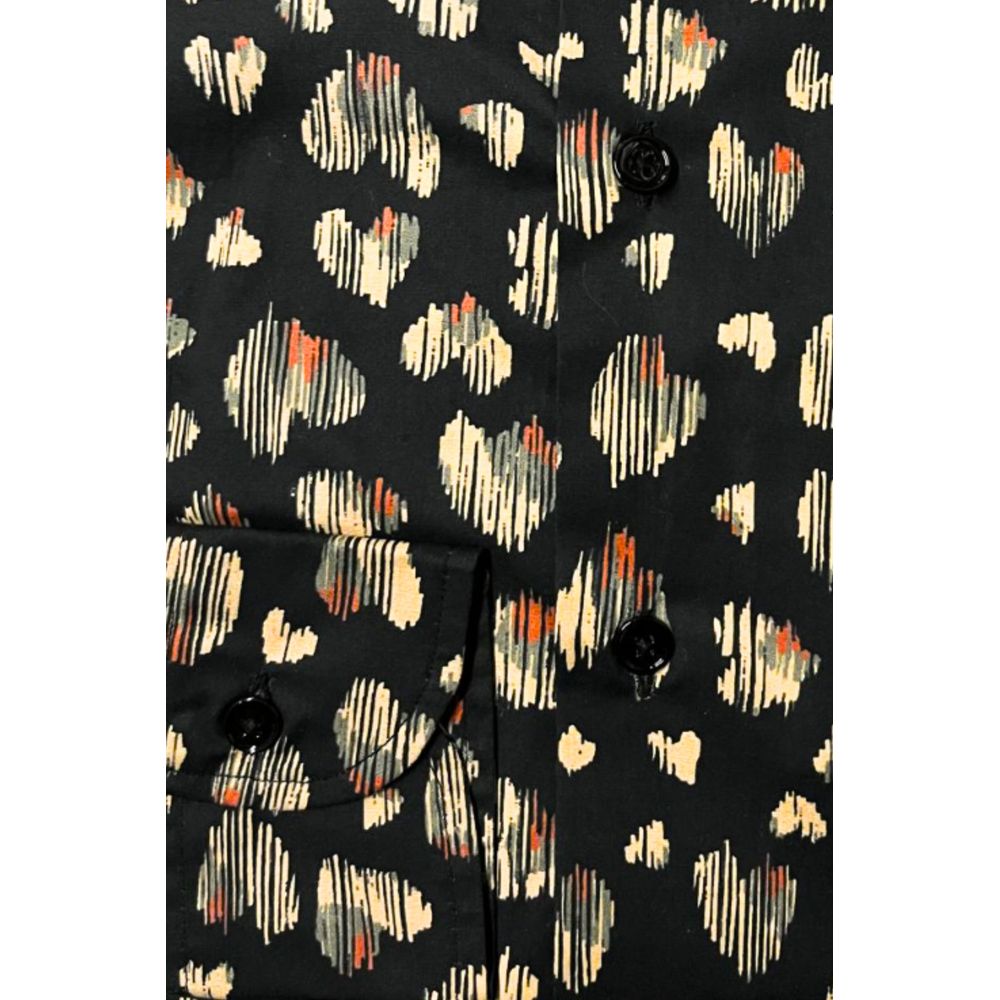 Bagutta Hemd aus Baumwolle mit Fantasymuster