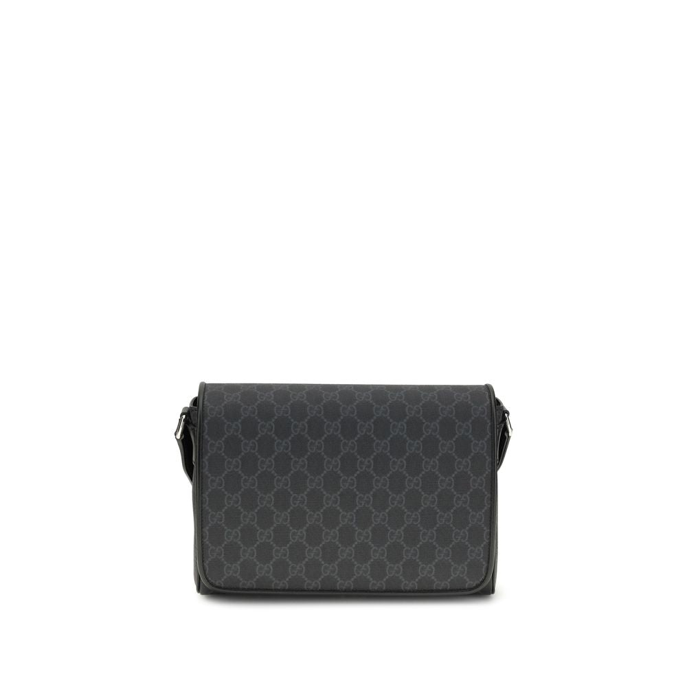 Gucci Schwarze Schultertasche aus Stoff