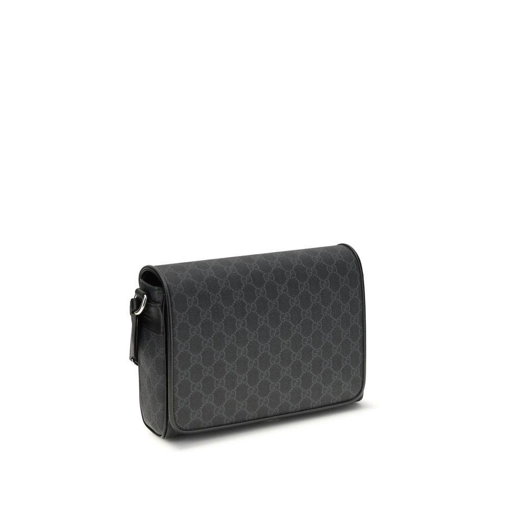Gucci Schwarze Schultertasche aus Stoff