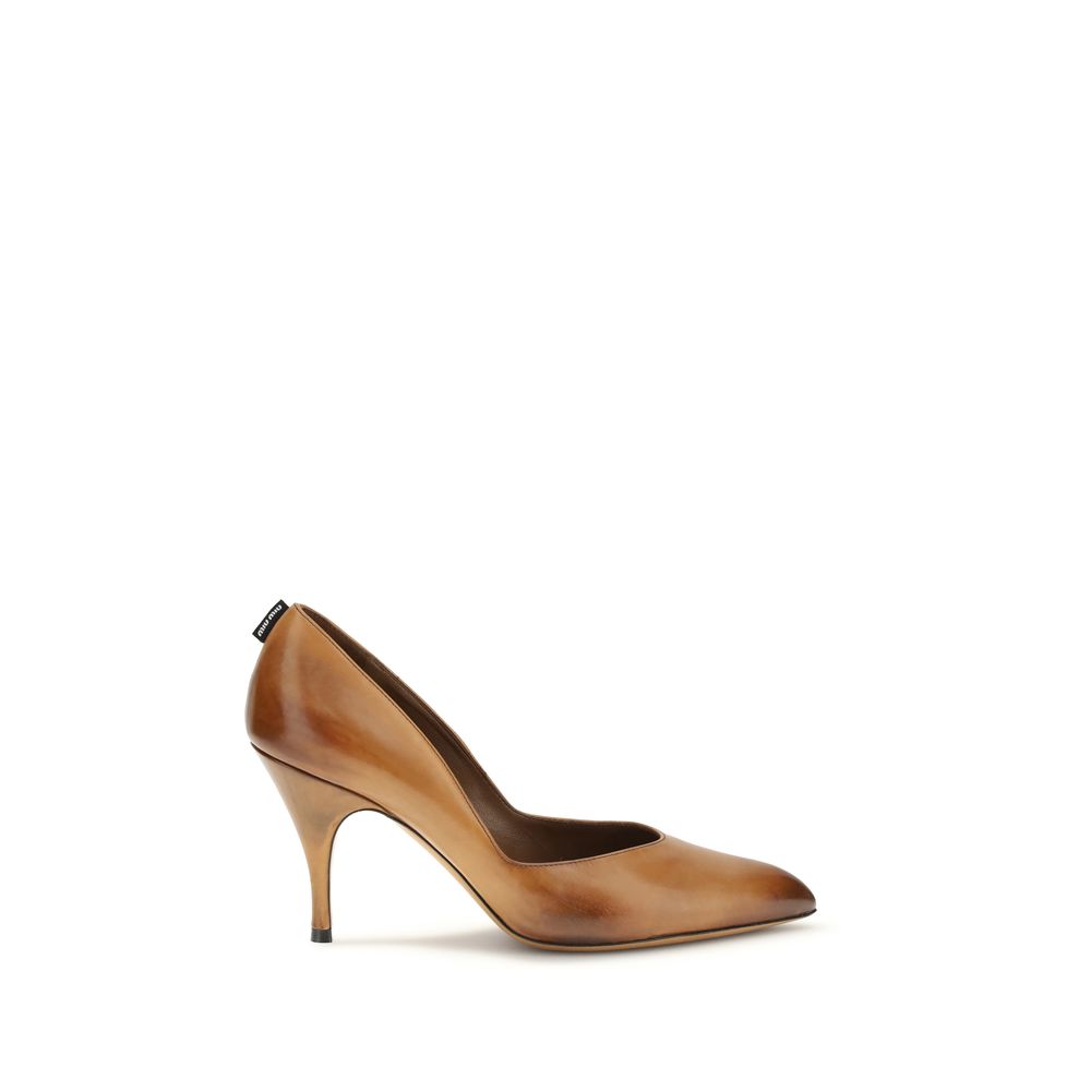 Miu Miu Beige Kalbsleder Bos Taurus High Heels