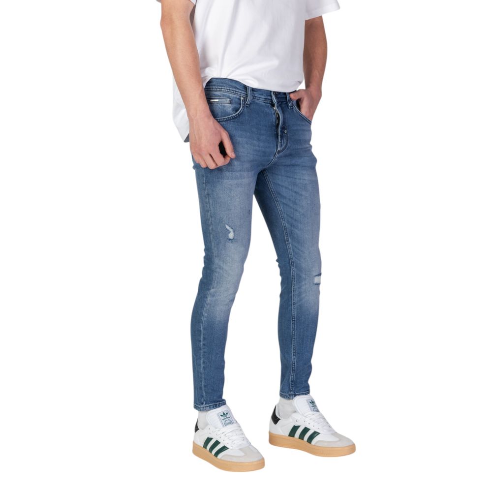 Antony Morato Blaue Baumwoll-Skinny-Jeans