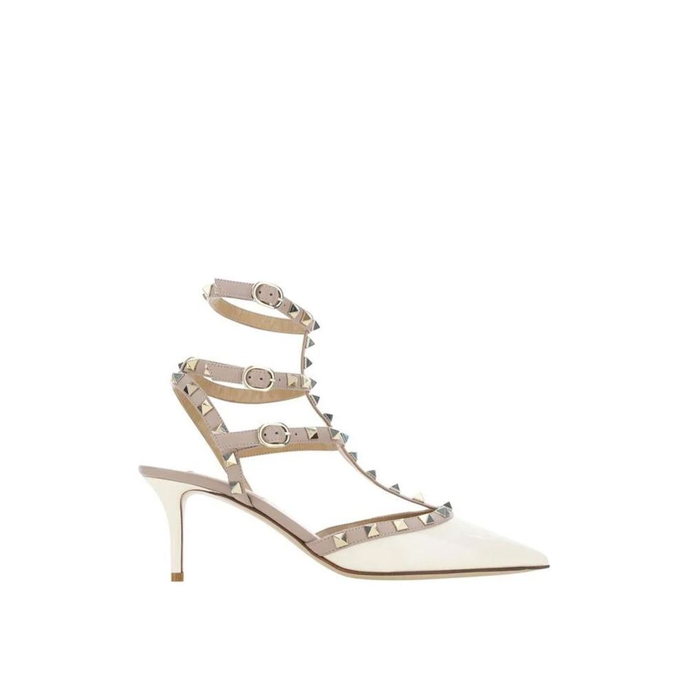 Valentino Garavani Zweifarbige Leder-Plateau-Pumps