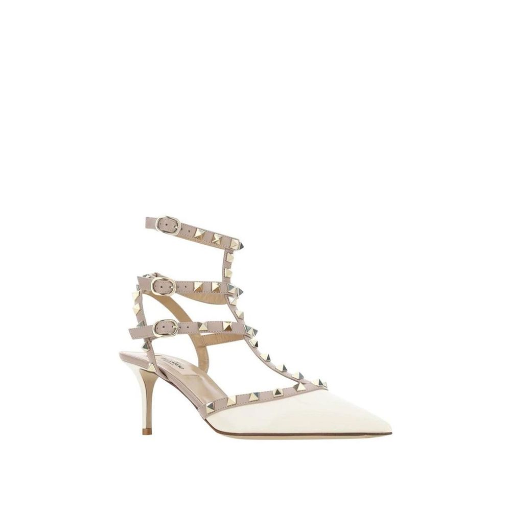 Valentino Garavani Zweifarbige Leder-Plateau-Pumps