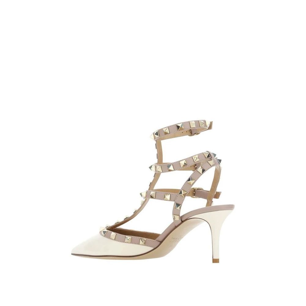 Valentino Garavani Zweifarbige Leder-Plateau-Pumps