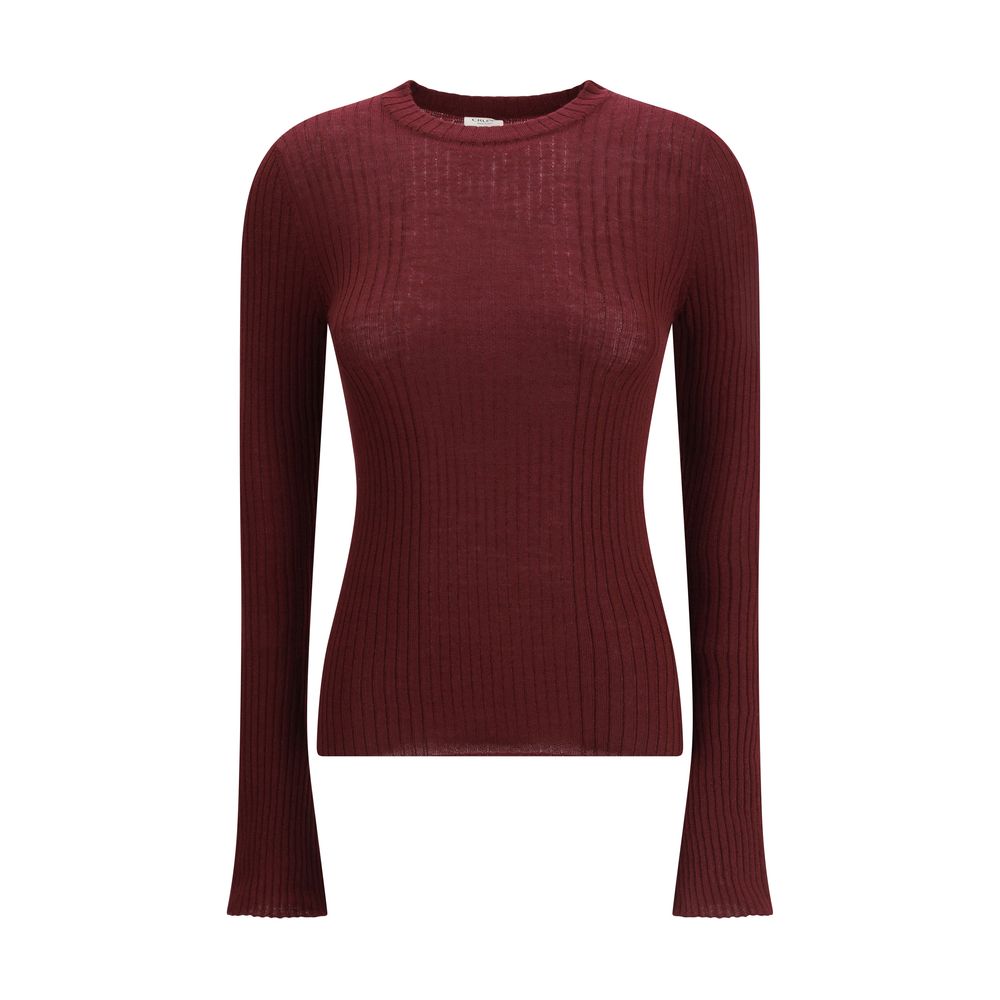 Cruna Bordeauxroter Woll-Sweater