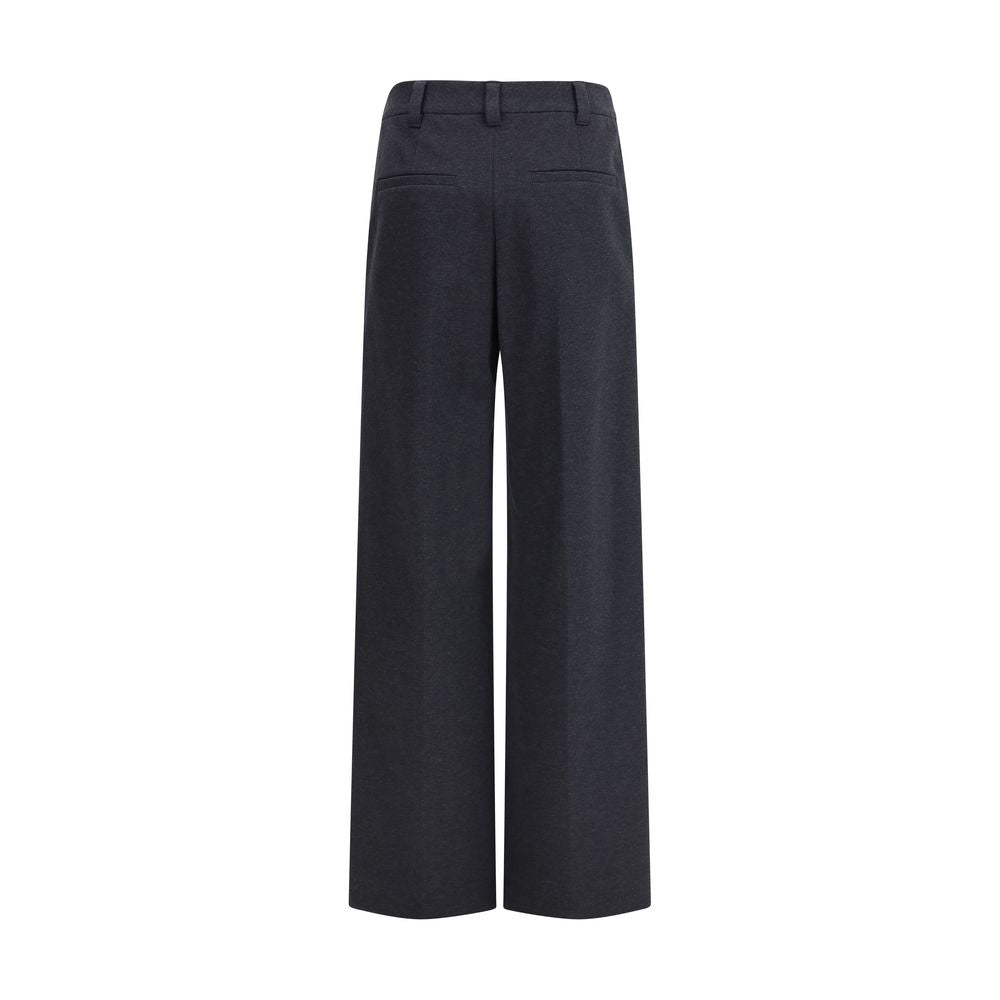 Brunello Cucinelli Graue Baumwoll-Hose