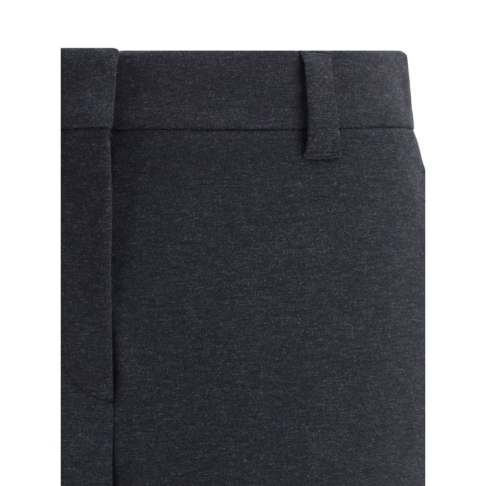 Brunello Cucinelli Graue Baumwoll-Hose