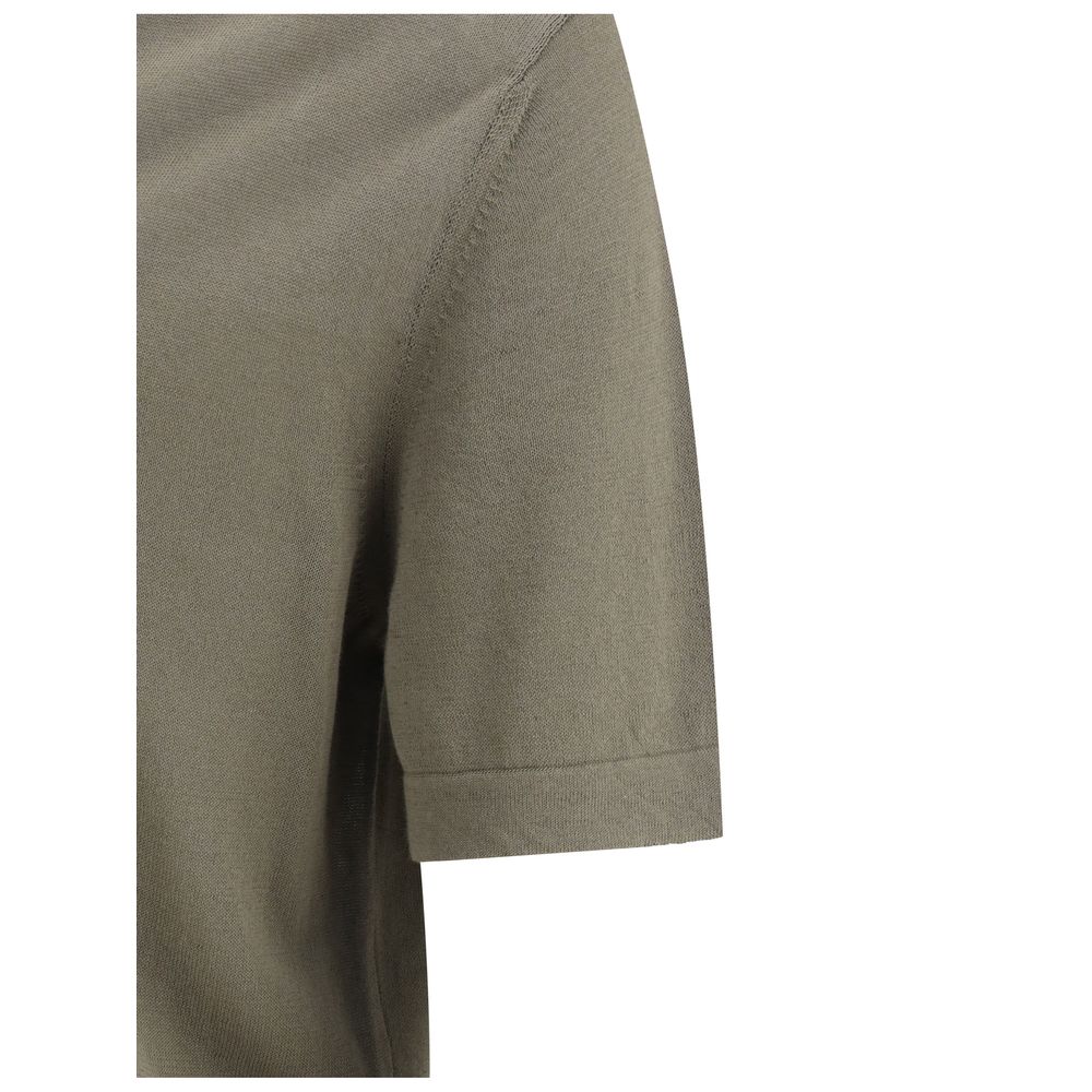 Cruna Grünes Baumwoll-Poloshirt