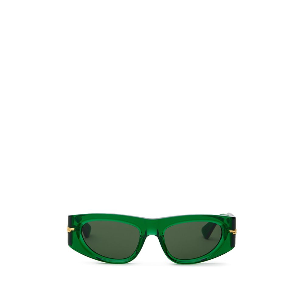 Bottega Veneta Grüne Sonnenbrille aus Acetat