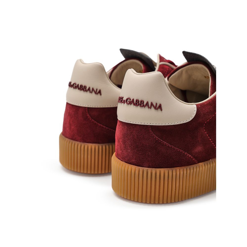 Dolce & Gabbana Weiße Leder-Sneaker