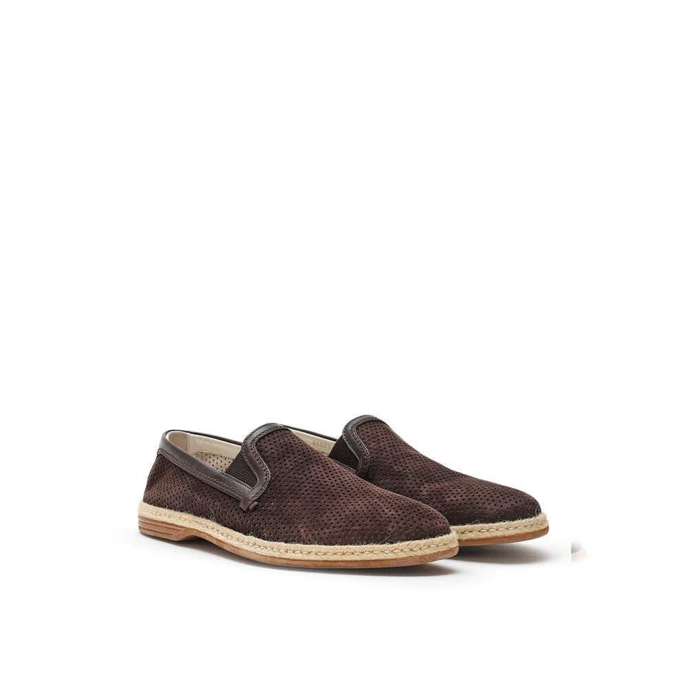 Dolce & Gabbana Braune Wildleder-Espadrilles