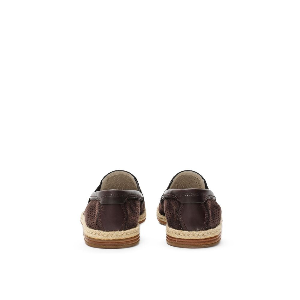 Dolce & Gabbana Braune Wildleder-Espadrilles
