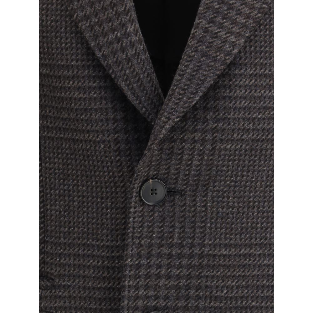 ZEGNA Brauner Wollmantel