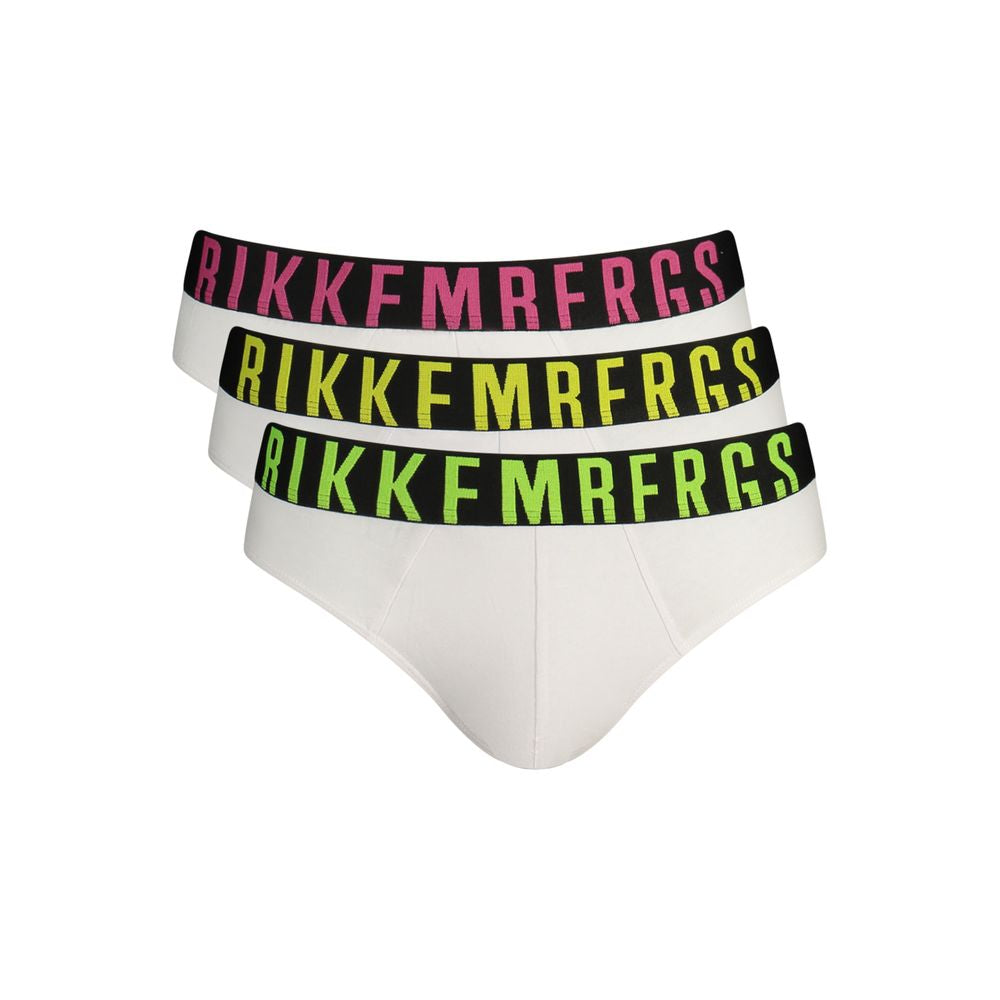 Bikkembergs Weiße Herren-Slips aus Baumwolle