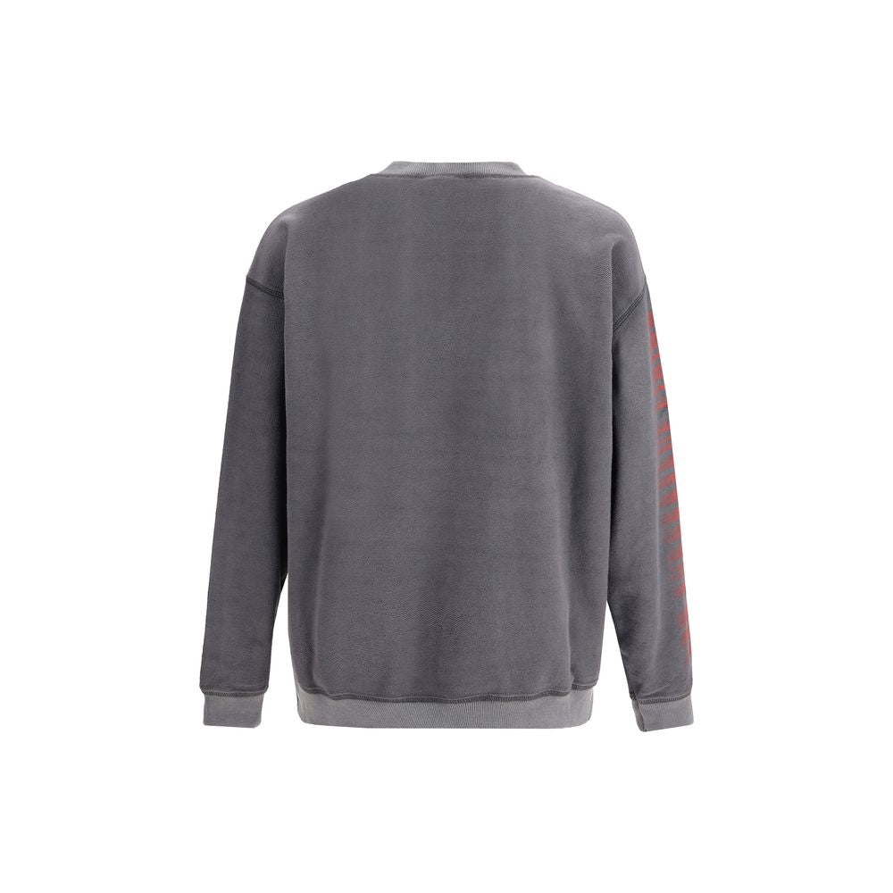 Diesel Graues Baumwoll-Sweatshirt