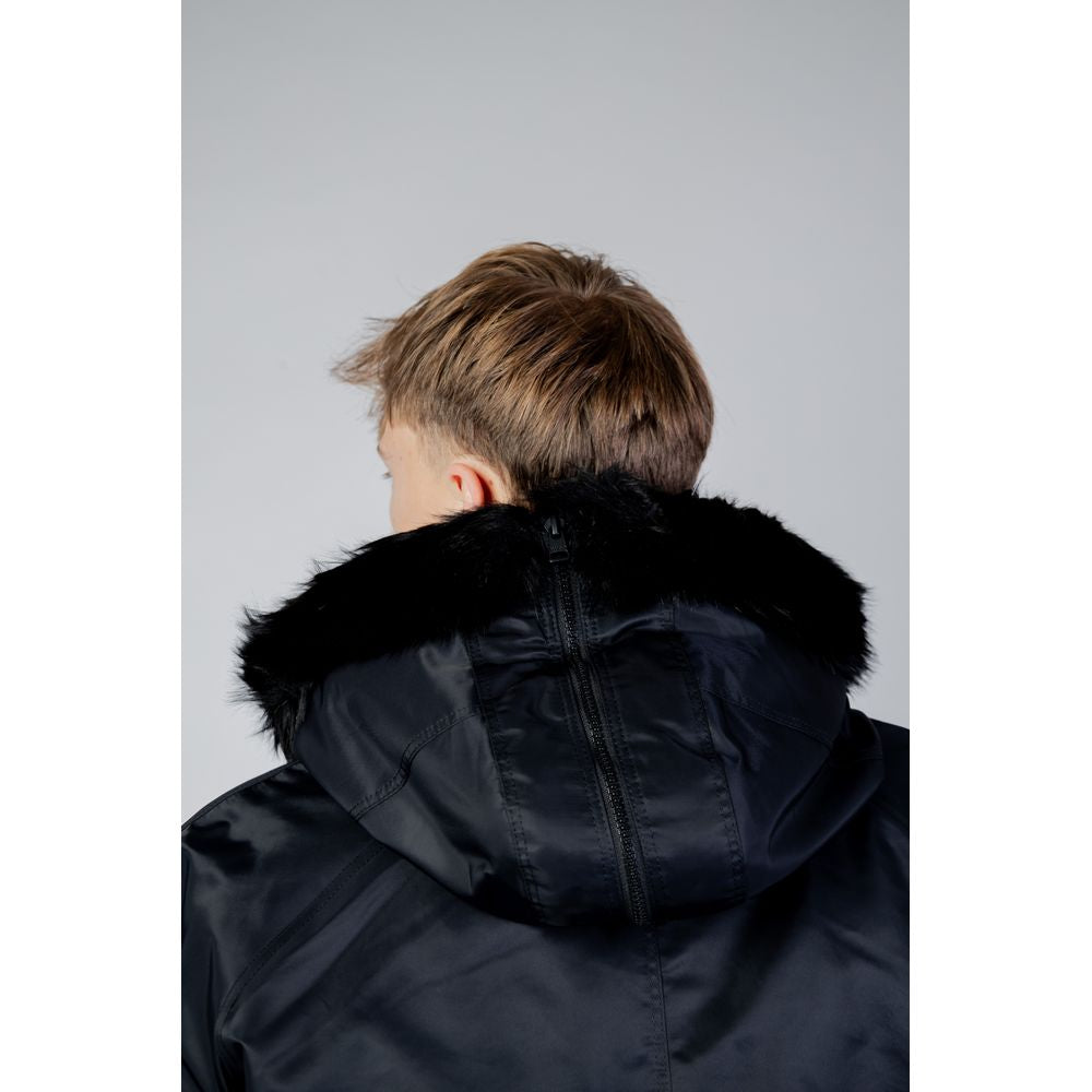 Hugo Boss Schwarze Bomberjacke aus Polyamid