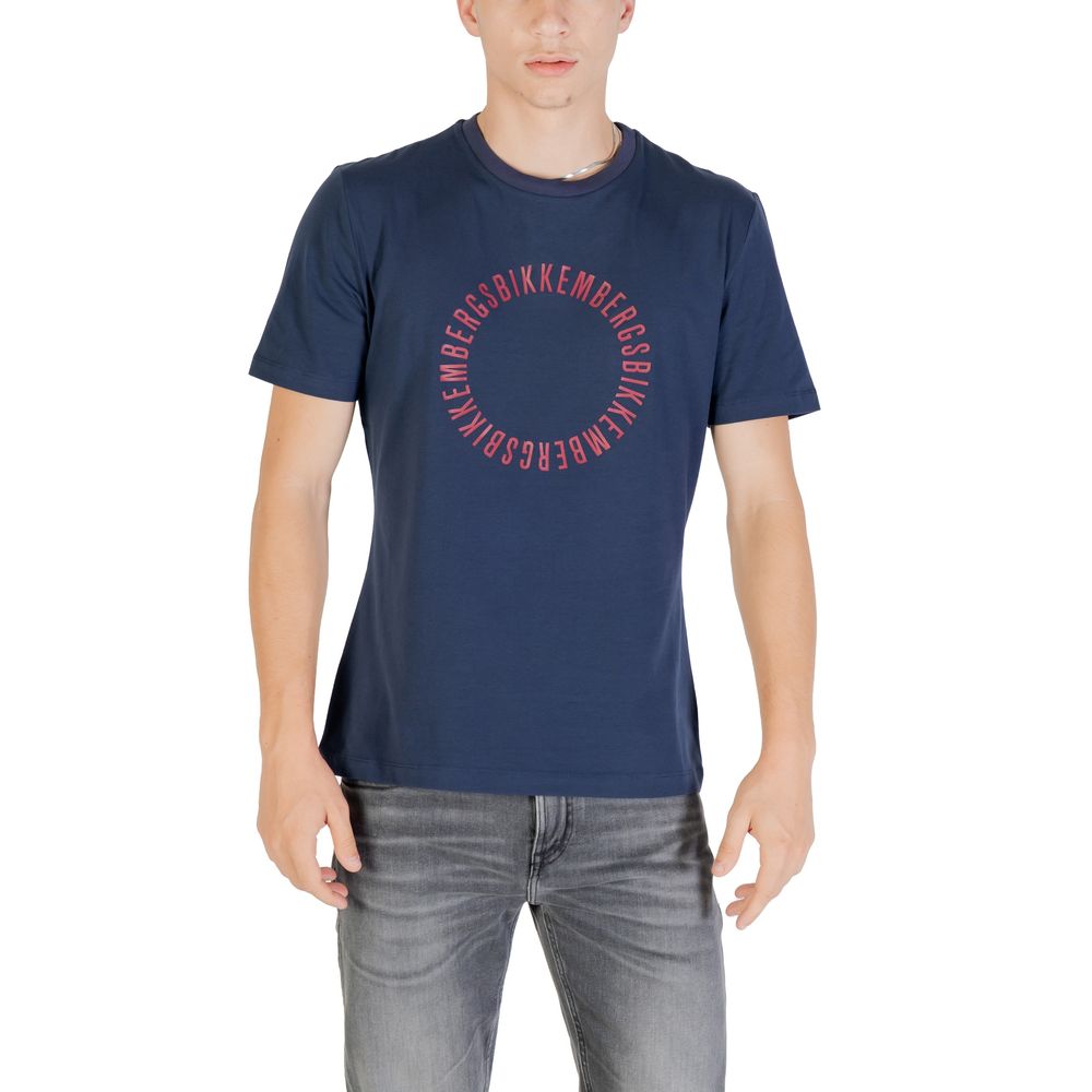 Bikkembergs Baumwoll-T-Shirt in Blau