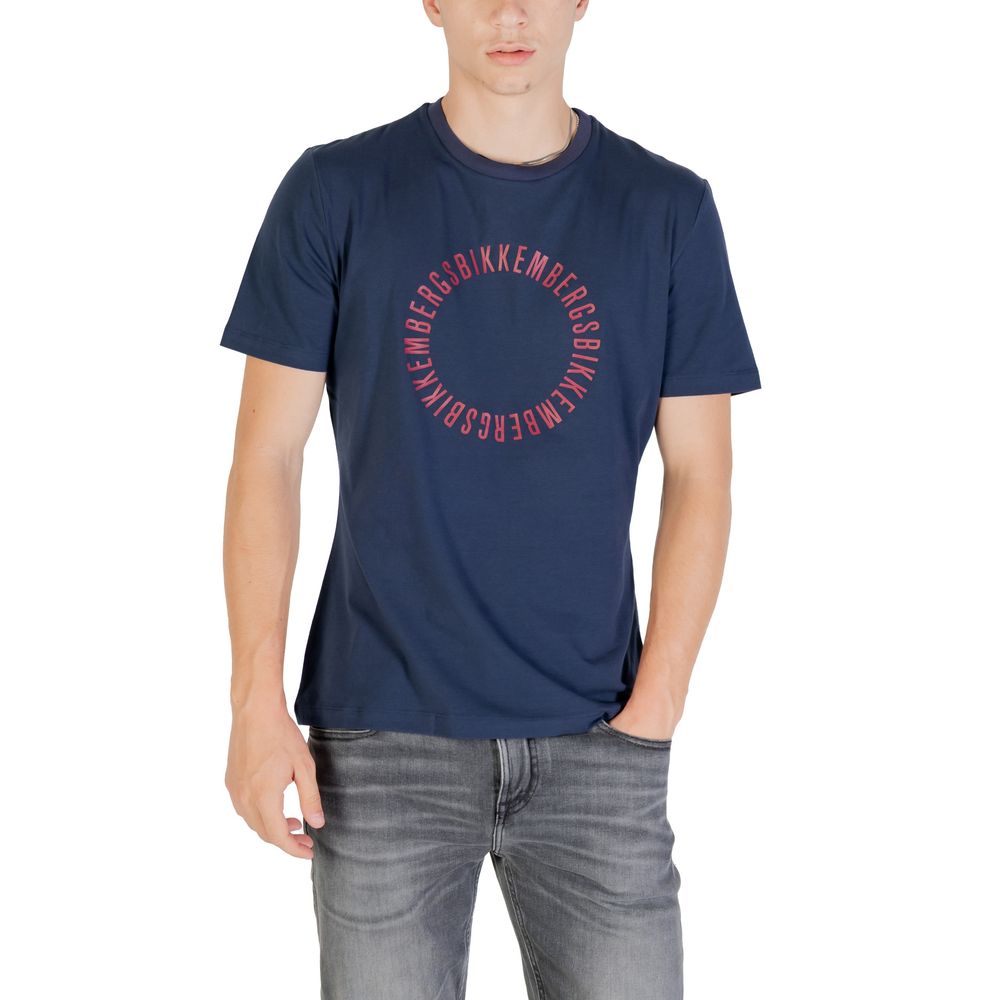 Bikkembergs Baumwoll-T-Shirt in Blau