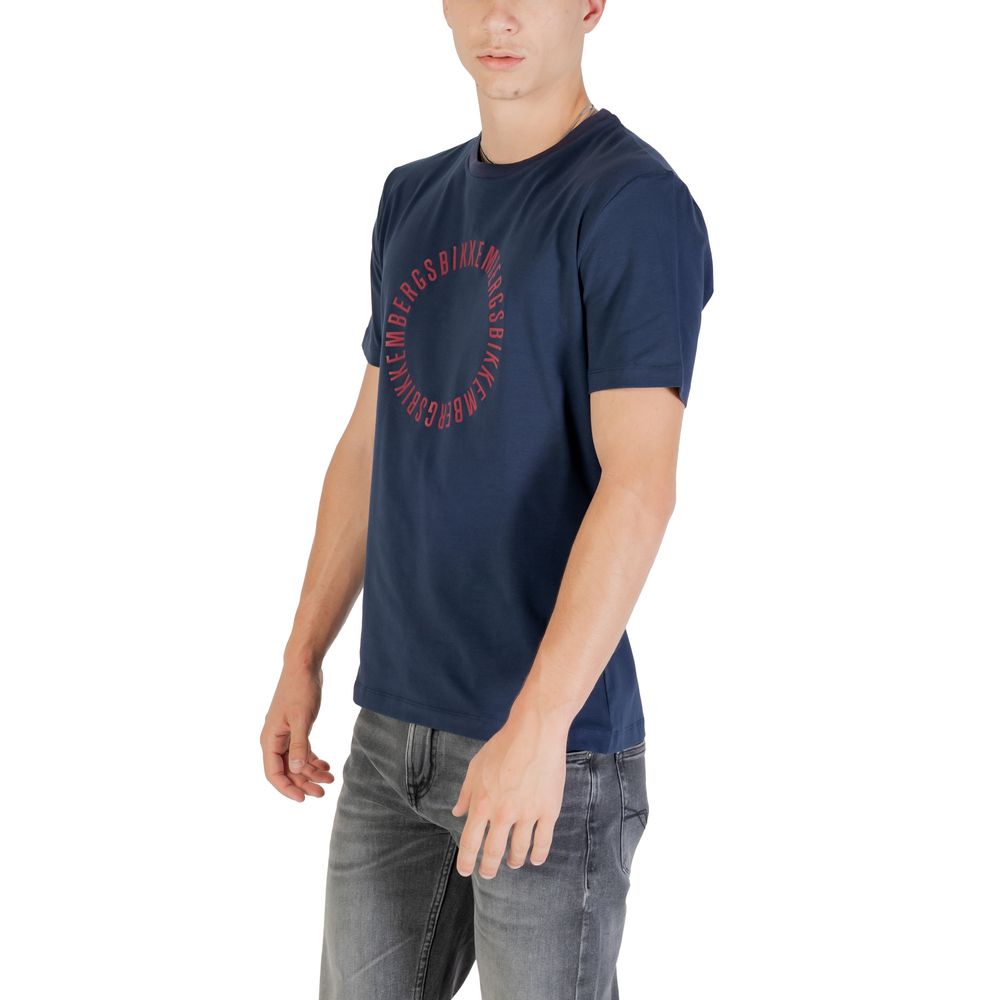 Bikkembergs Baumwoll-T-Shirt in Blau