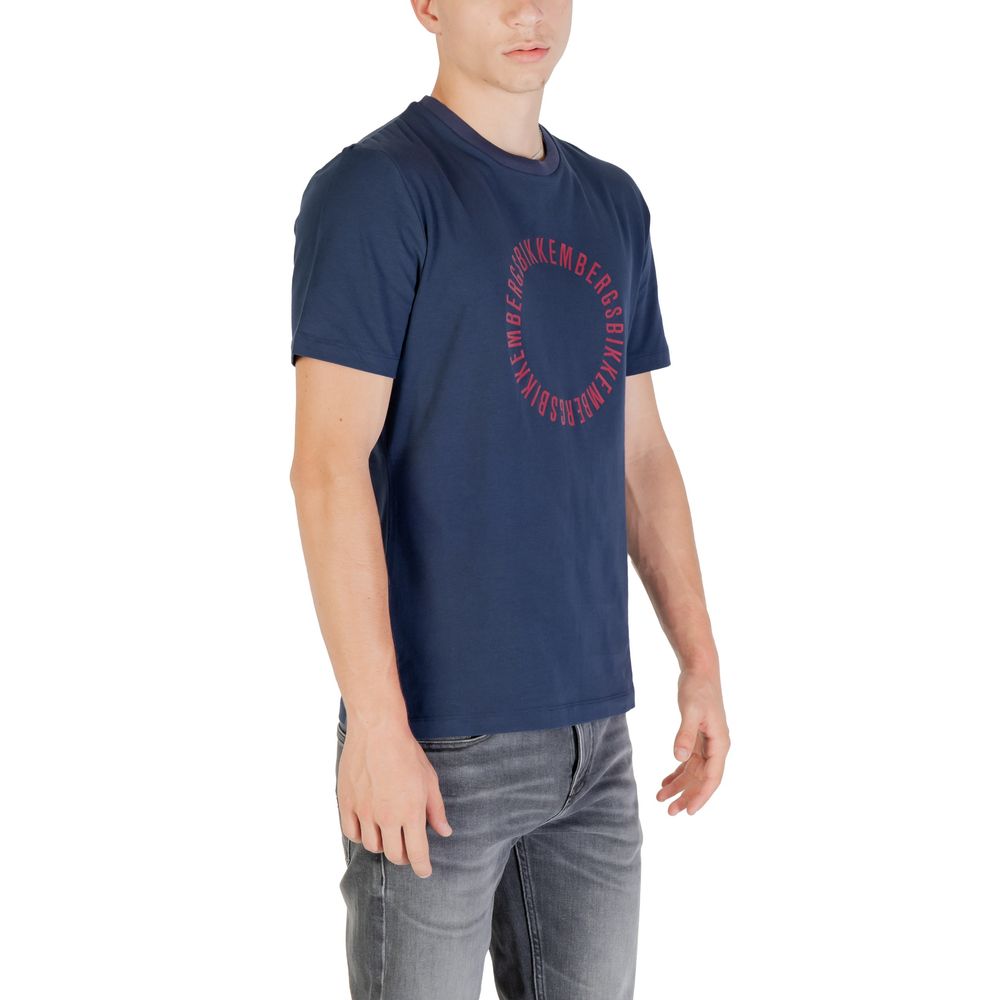 Bikkembergs Baumwoll-T-Shirt in Blau