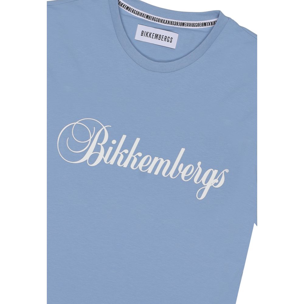 Bikkembergs Baumwoll-T-Shirt in Blau