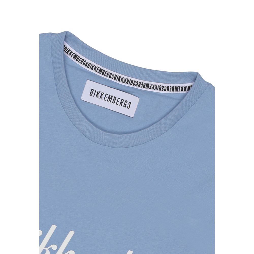 Bikkembergs Baumwoll-T-Shirt in Blau
