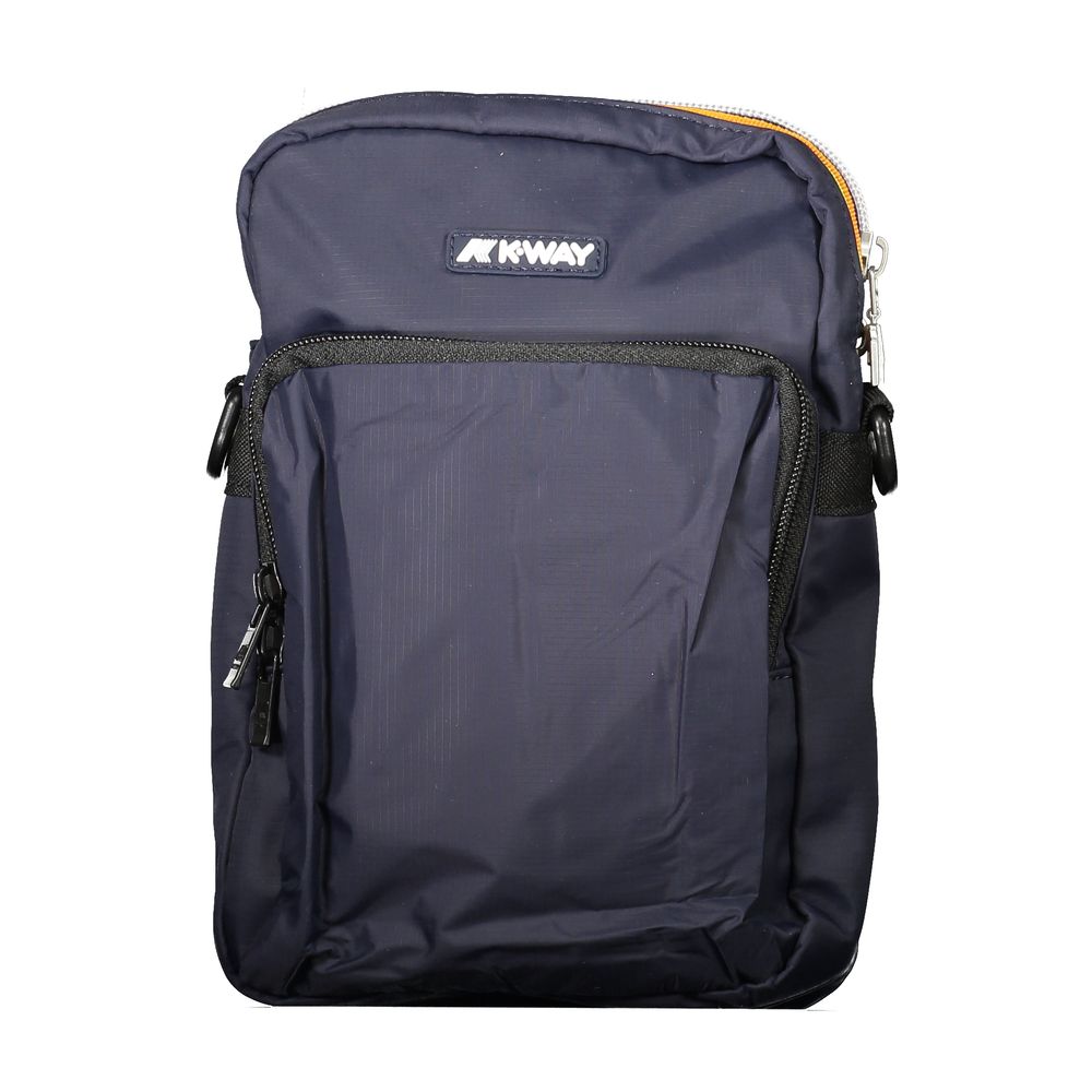 K-WAY Blaue Schultertasche aus Polyamid