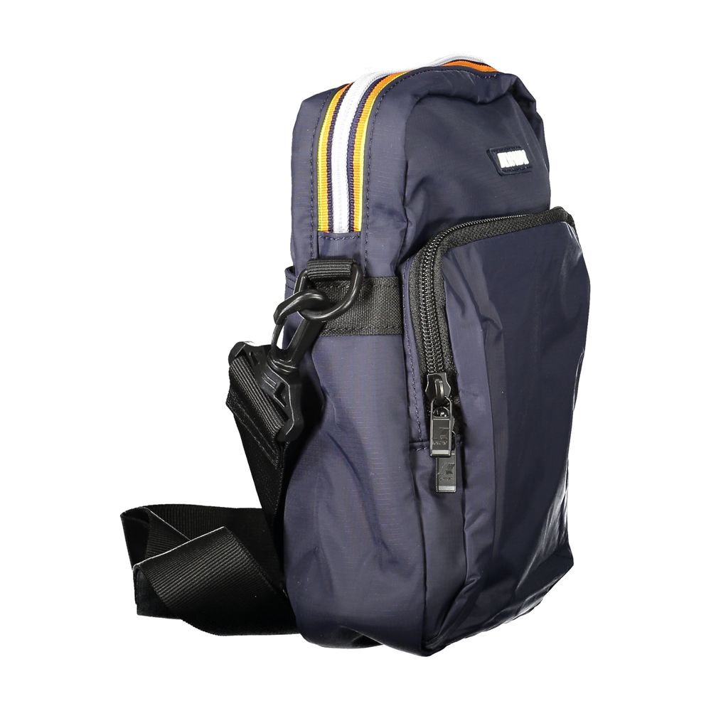 K-WAY Blaue Schultertasche aus Polyamid