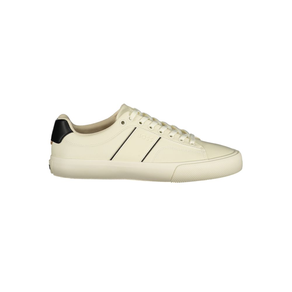 Hugo Boss Weiße Polyester-Sneaker
