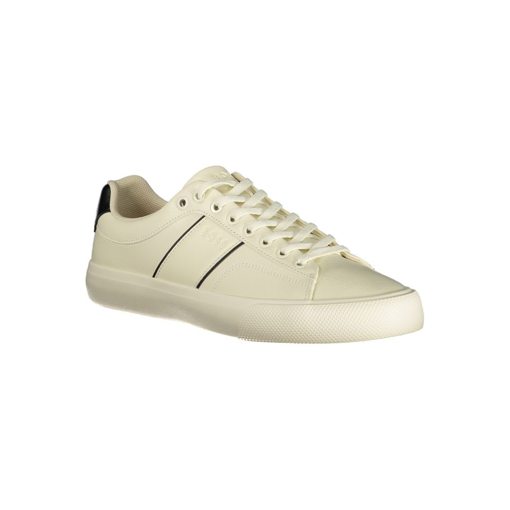 Hugo Boss Weiße Polyester-Sneaker