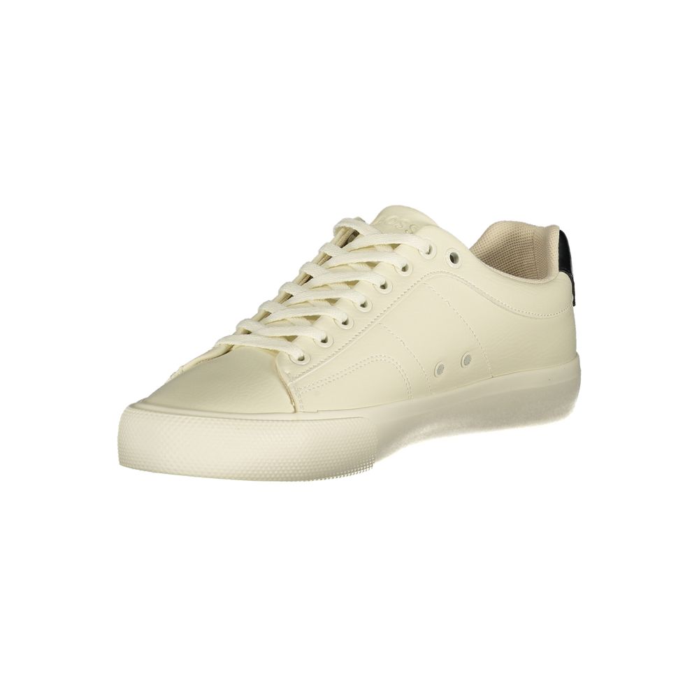 Hugo Boss Weiße Polyester-Sneaker