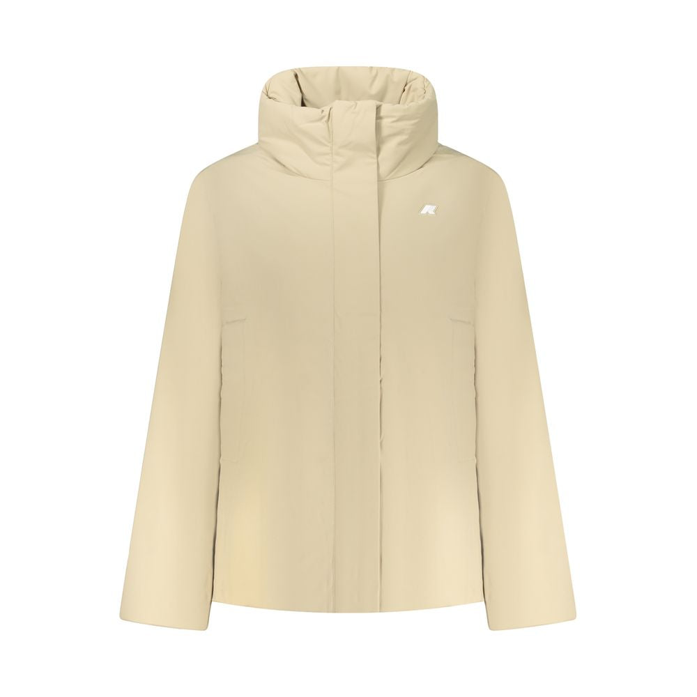 K-WAY Beige Nylon Jacken & Mantel