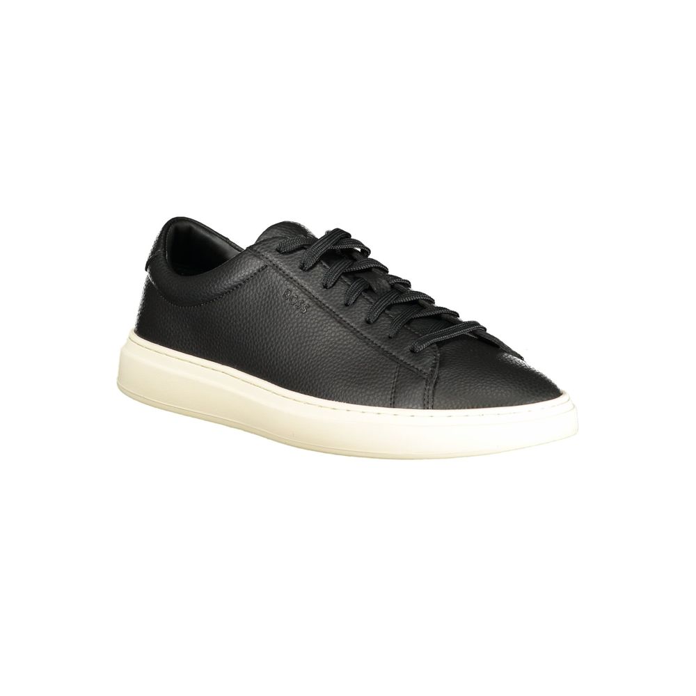 Hugo Boss Schwarzer Sneaker aus Polyester